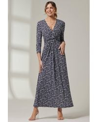 Jolie Moi - Hayat Twist Front Jersey Maxi Dress - Lyst
