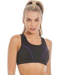 CAMILLE - Plain Racer Back Sportswear Sports Bra - Lyst