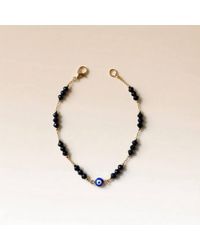 The Colourful Aura - Evil Eye Beads Indian Mangalsutra Protection Nazaria Bracelet - Lyst