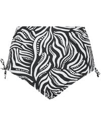 Yours - Abstract Super High Waist Bikini Briefs - Lyst