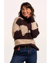 Brakeburn - Eira Stripe Crew Neck Knitted Jumper - Lyst