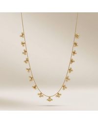 The Colourful Aura - Ball Cluster Charm Necklace, 18Ct Plated Brass - Lyst