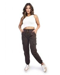 IKRUSH - Plus Size Frankie Cargo Pocket Trouser W/ Drawstring - Lyst