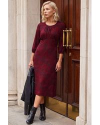 Roman - Petite Abstract Swirl Midi Dress - Lyst