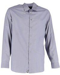Giorgio Armani - Preloved Patterned Long Sleeve Shirt - Lyst