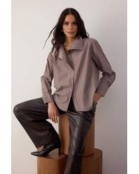 WOVCOR - Off-Shoulder Shirt W/ Collar Detail - Lyst