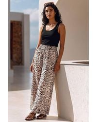 Roman - Shirred Waist Wide Leg Trouser - Lyst