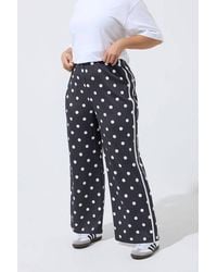 Yours - Polka Dot Side Stripe Trousers - Lyst