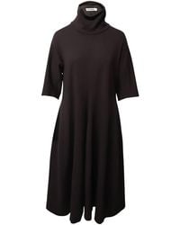 Jil Sander - Preloved Turtleneck A-Line Dress - Lyst