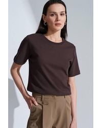 Dilvin - Cotton Crew Neck T-Shirt - Lyst