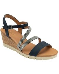 Lotus - 'Goldie' Open-Toe Wedge Sandals - Lyst