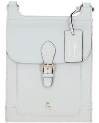 Ashwood Leather - 'Eclisse Cuoio' Real Leather Crossbody Bag - Lyst