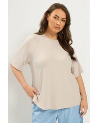 Yours - Soft Touch Raglan T-Shirt - Lyst