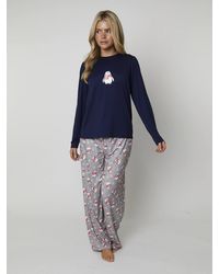 Loungeable - Penguin Long Sleeve Top & Trouser Set - Lyst