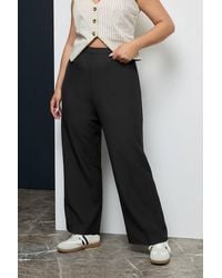 Yours - Straight Leg Trousers - Lyst