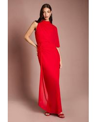 Coast - Contour Collective High Neck Drape Jersey Maxi Dress - Lyst