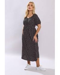 Yours - Ditsy Floral Midi Dress - Lyst
