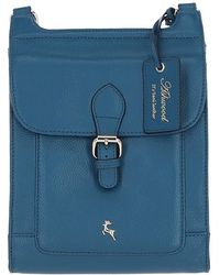 Ashwood Leather - 'Eclisse Cuoio' Real Leather Crossbody Bag - Lyst