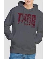 Marvel - Thor Text Hoodie - Lyst