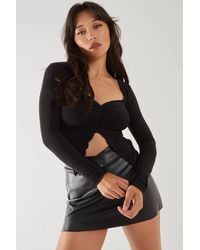 Pink Vanilla - Slinky Ruched Butterfly Top - Lyst