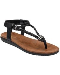 Lotus - 'Sol' Flat Toe-Post Sandals - Lyst