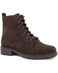 Pavers - Leather Lace & Zip Ankle Boots - Lyst
