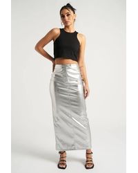 Urban Bliss - Pu Column Maxi Skirt - Lyst