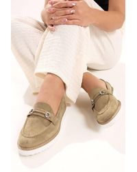 Yours - Faux Suede Snaffle Loafers - Lyst