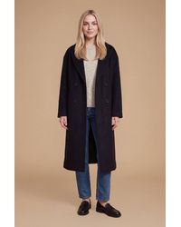 Dorothy Perkins - Relaxed Fit Double Breasted Midi Length Coat - Lyst