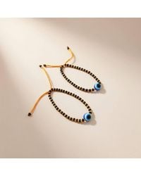 The Colourful Aura - 1 Pcs Adjustable Evil Eye Beads Nazaria Bracelet For Kids & New Borns - Lyst