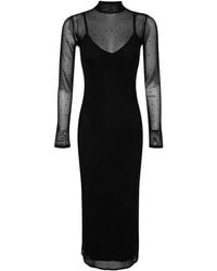 WOVCOR - Tulle Evening Dress W/ Shiny Stone Detail - Lyst