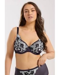 Yours - Floral Embroidered Non Padded Bra - Lyst