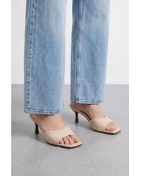 Dorothy Perkins - Faith: Mia Faux Suede High Heeled Mules - Lyst