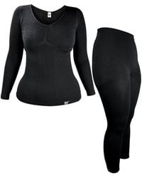 Heat Holders - Cosy Thermal Underwear Set: Long Sleeve Top & Long Leggings - Lyst