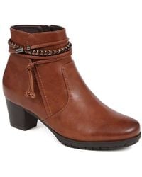 Pavers - Lace-Detailed Heeled Ankle Boots - Lyst