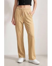 Enorsia - Pin Tuck Front Jersey Trousers - Lyst