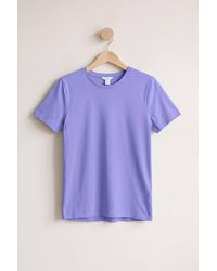 Enorsia - Essential Combed Cotton Short Sleeve Crew Neck T-Shirts - Lyst