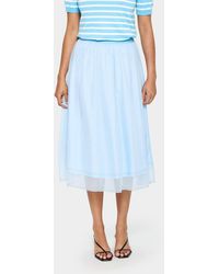 Saint Tropez - Coralsz Chiffon Midi Length Lining Skirt - Lyst