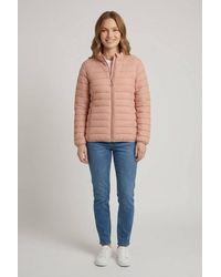 Izabel London - High Neck Zip-Up Padded Puffer Jacket - Lyst