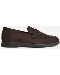 Linzi - Review Faux Suede Classic Loafer - Lyst