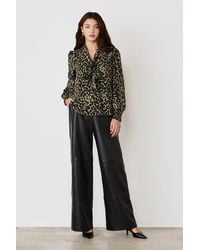 Finery London - Lindsay Animal Pussy Bow Blouse - Lyst