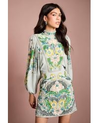 Coast - Muse Long Sleeve Batwing Embellished Mini Dress - Lyst
