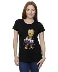 Marvel - Guardians Of The Galaxy Groot Cosmic Tape Cotton T-Shirt - Lyst