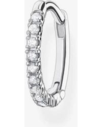 Thomas Sabo - Cubic Zirconia Single Hoop Earring Cr659-051-14 - Lyst