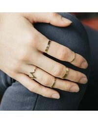 The Colourful Aura - 5 Piece Stackable Midi Knuckle Boho Ring Set - Lyst