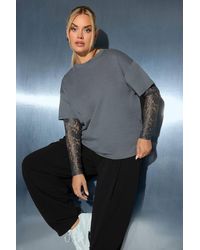 Yours - Lace Long Sleeve Top - Lyst