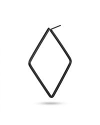 The Colourful Aura - Thin Line Square Threader Hoop Earrings, Minimalist Geometric - Lyst
