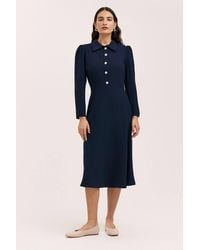 Finery London - Lucia Rich Crepe Midi Dress - Lyst