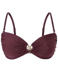 WOVCOR - Ruched Bandeau Bikini Top W/ Ring Detail - Lyst
