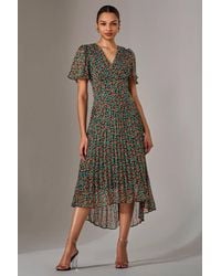 Jolie Moi - Charlotte Pleated Chiffon Midaxi Dress - Lyst